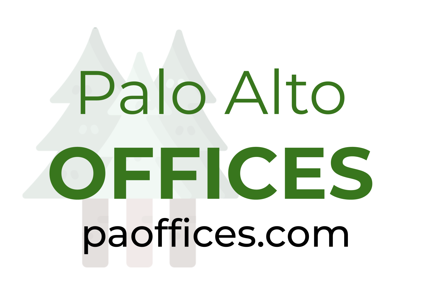 Palo Alto Offices logo with trees