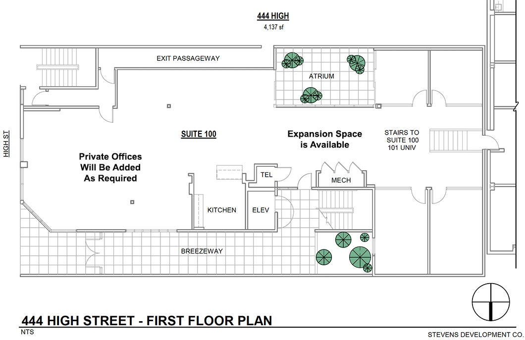 444 High Street First Floor Plan