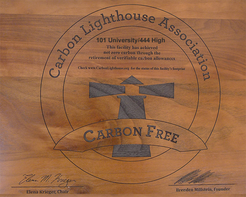 Carbon Lighthouse Association Award